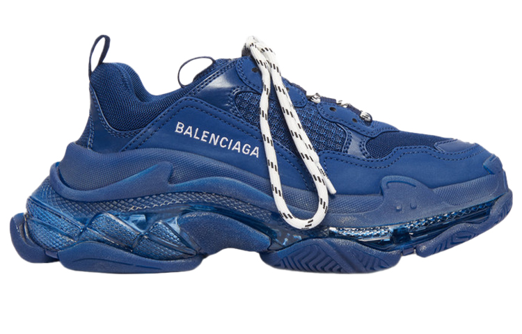 Женские кроссовки Balenciaga Triple S (военно-морской синий) — фото 2