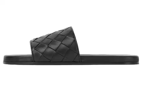 Bottega Veneta Quiet Slide Slippers Men's Black