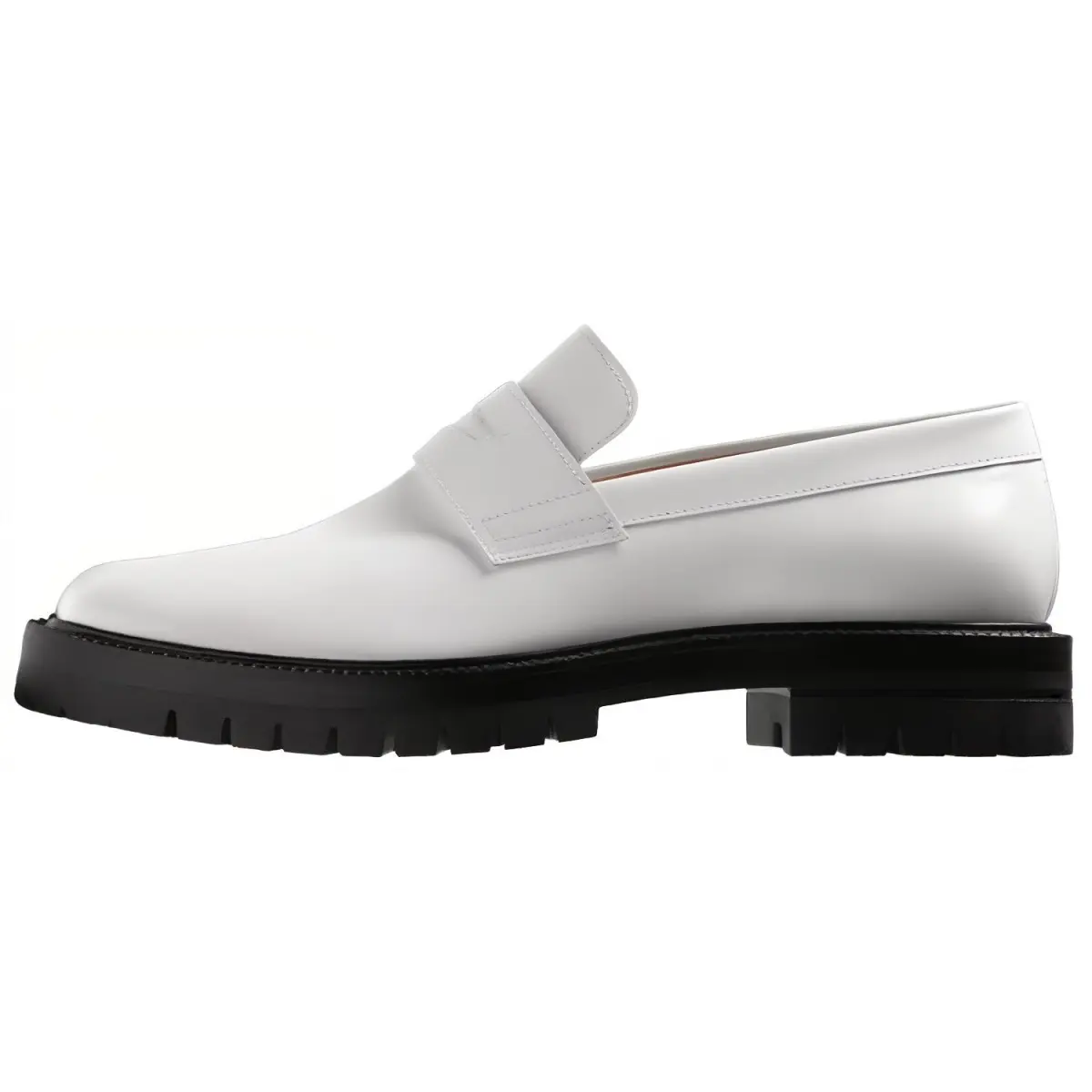 Maison Margiela Tabi Cow Leather Loafers Women's White