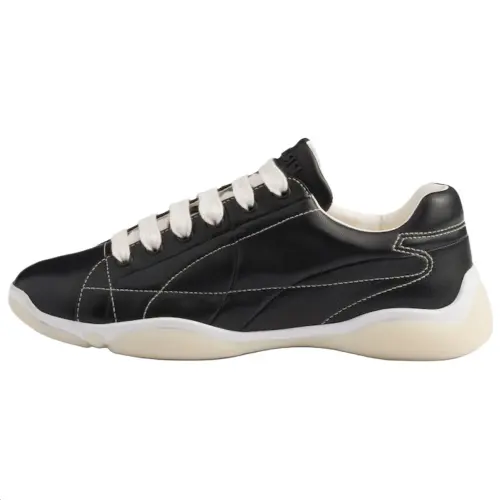 PRADA Calfskin Low top Casual Shoes Women's Black