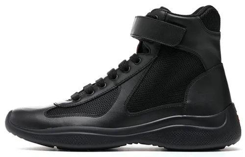 PRADA High top Casual Shoes Men's Black