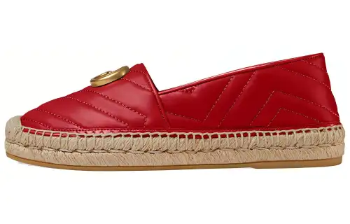 GUCCI Casual Single Shoes Women's Red