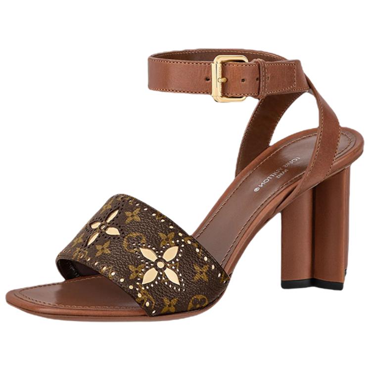 Женские шлепанцы Louis Vuitton Silhouette (коричневые)