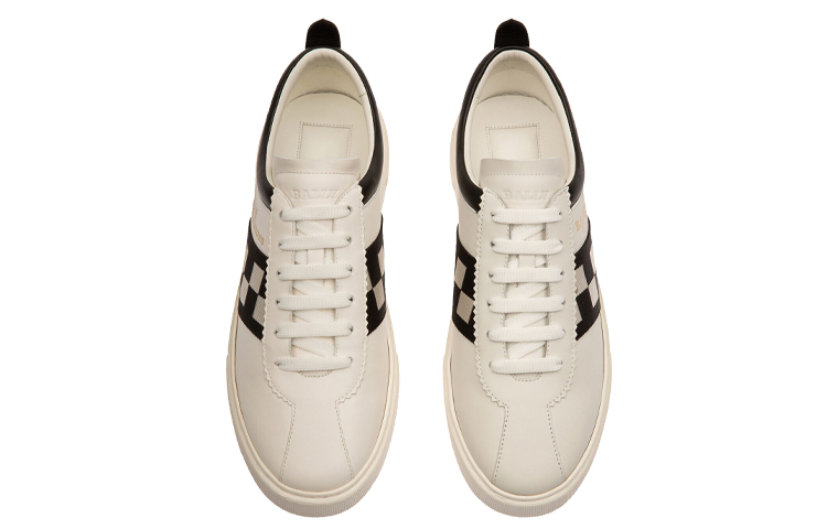 BALLY Casual Low top Stylish Skateboarding Shoes Men's White