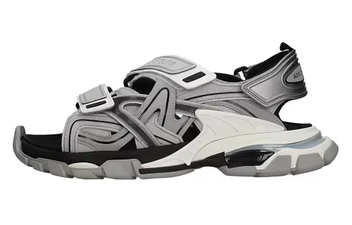 Balenciaga Track 1.0 Beach Sandals Men's Cool Gray