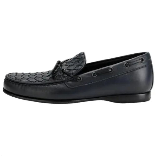 Bottega Veneta Intrecciato Casual Shoes Men's Black