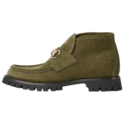 GUCCI Women's Horsebit Ankle Boot 'Dark Green' Women's