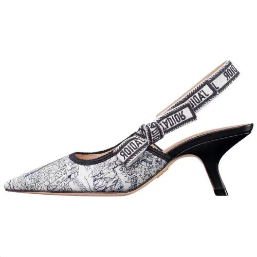 DIOR J'Adior Irregular Heel High Heels 6.5cm Women's Blue