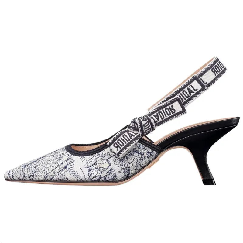 DIOR J'Adior Irregular Heel High Heels 6.5cm Women's Blue