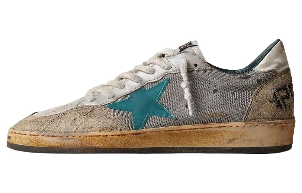 Golden Goose Ball Star Cow Leather Low top Skateboard Shoes Men's Gray