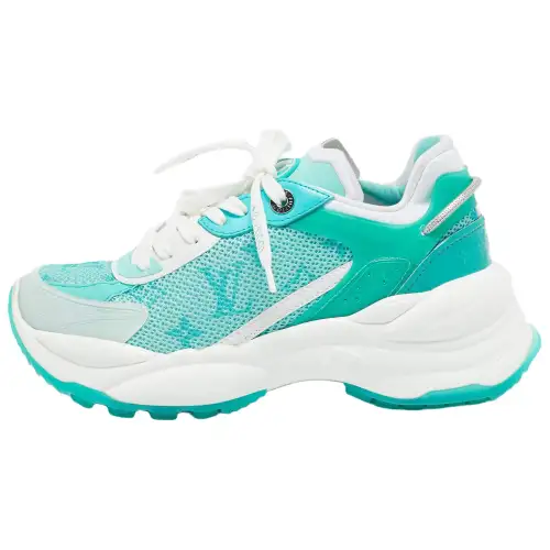LOUIS VUITTON Run 55 Low top Casual Shoes Women's Green