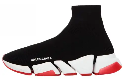 Balenciaga Speed 2.0 Bicolor Transparent Red Sole Women's