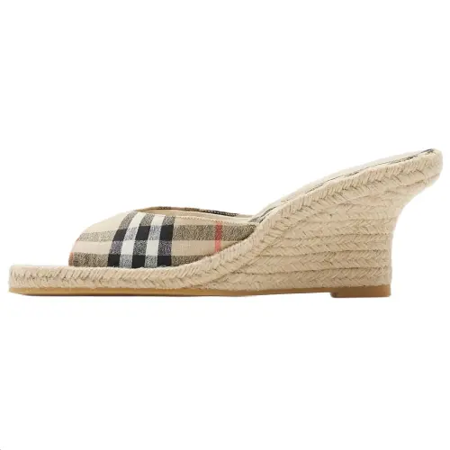 Burberry Slide Slippers 6.5cm Women's Brown