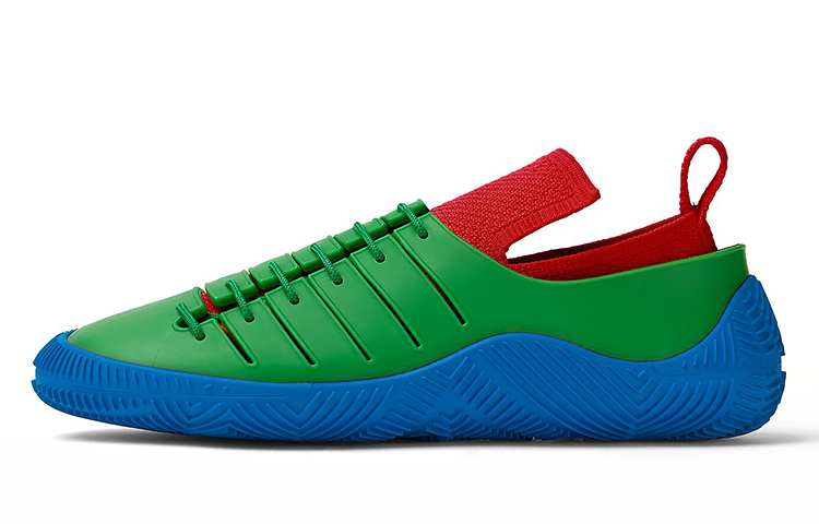 Bottega Veneta Climber Lace Up Rubber Low top Running Shoes Women's Green