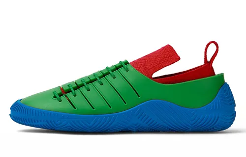 Bottega Veneta Climber Lace Up Rubber Low top Running Shoes Women's Green