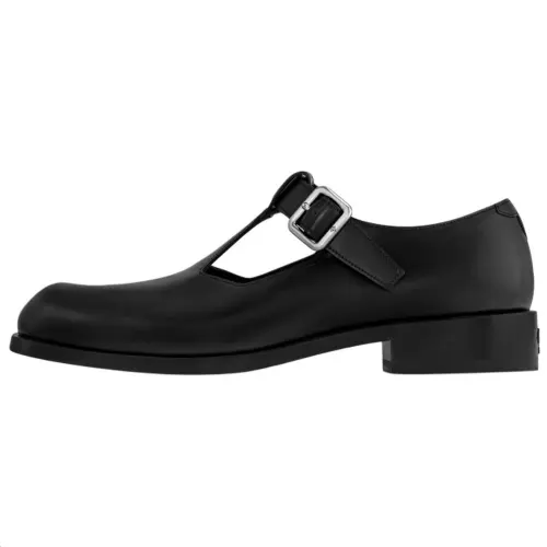LOUIS VUITTON Mary Jane Diplomat Chunky Heel Mary Jane Shoes Men's Black