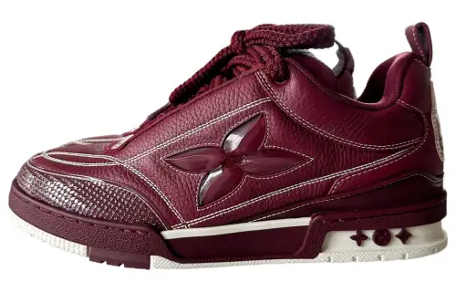 LOUIS VUITTON Skate Low top Skateboard Shoes Men's Dark Red