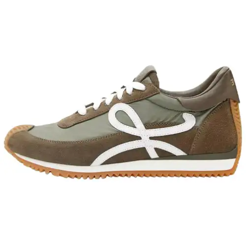 LOEWE Cushioning Low top Casual Shoes Men's Khaki Green