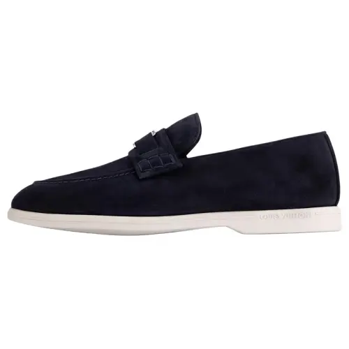 LOUIS VUITTON Estate Loafers Men's Blue