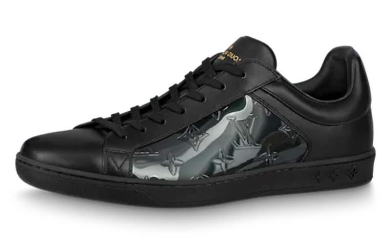 LOUIS VUITTON Luxembourg Casual Low top Stylish Skateboarding Shoes Men's Black