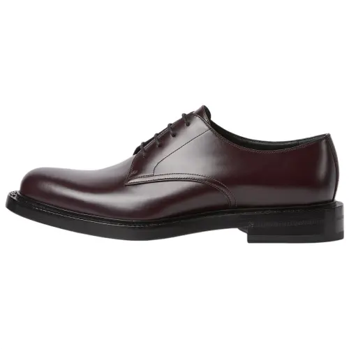 GUCCI Leather Dress Shoes Men's Burgundy