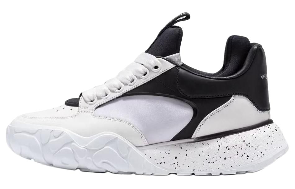 Женские кроссовки Alexander McQueen Court (черно-белые)
