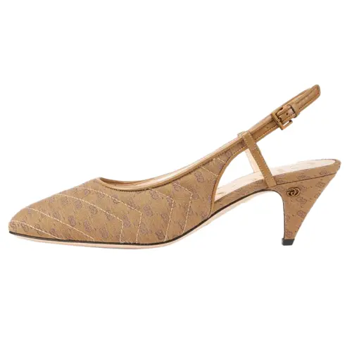 GUCCI Mini Double G Sling Back Pumps