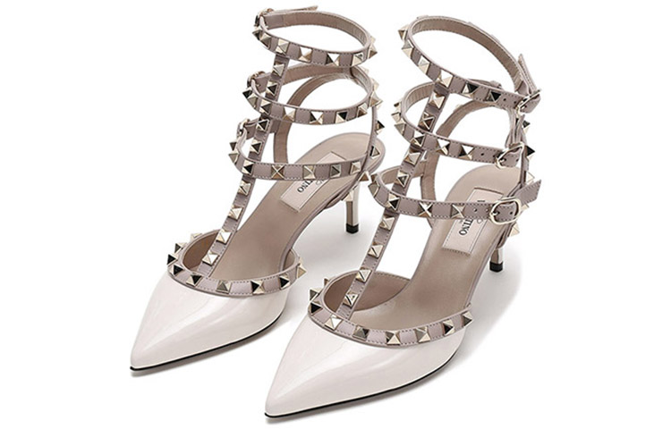 Valentino Garavani Rockstud Pointed Toe Caged Pumps