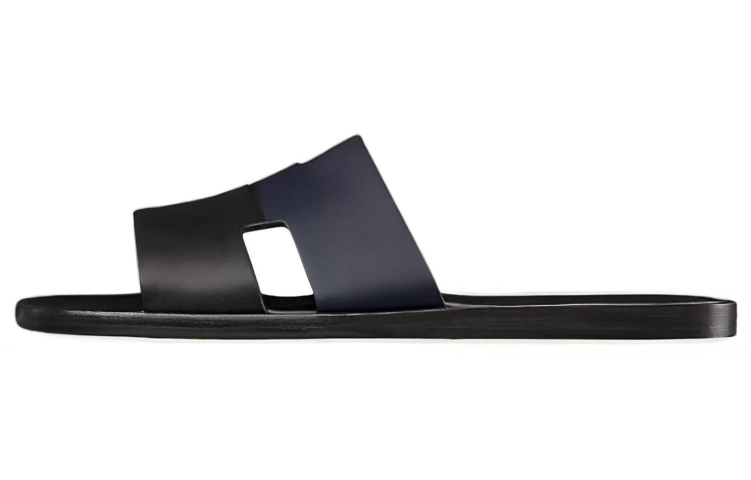 HERMES Izmir Slide Slippers Men's Black Gray