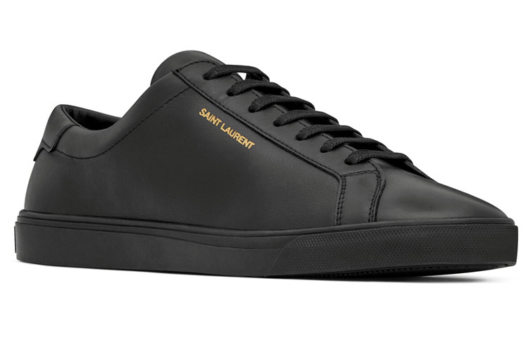 Женские кеды SAINT LAURENT Andy (черные) — фото 3