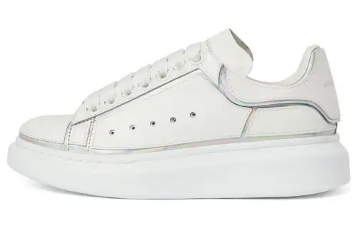 Alexander McQueen Oversized Sneakers 'White Silver' Women's