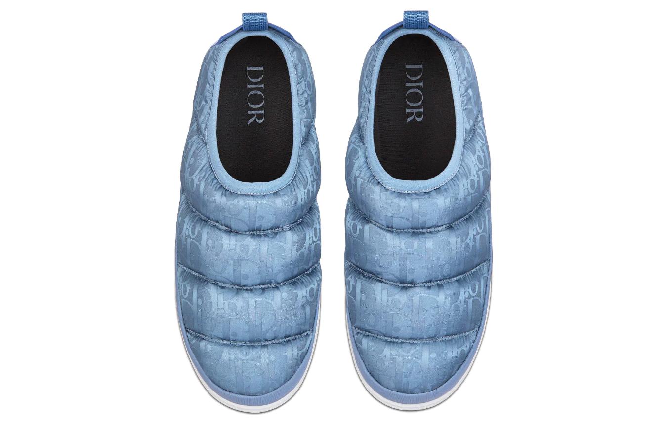 DIOR Snow Slipper Blue Oblique Technical Fabric