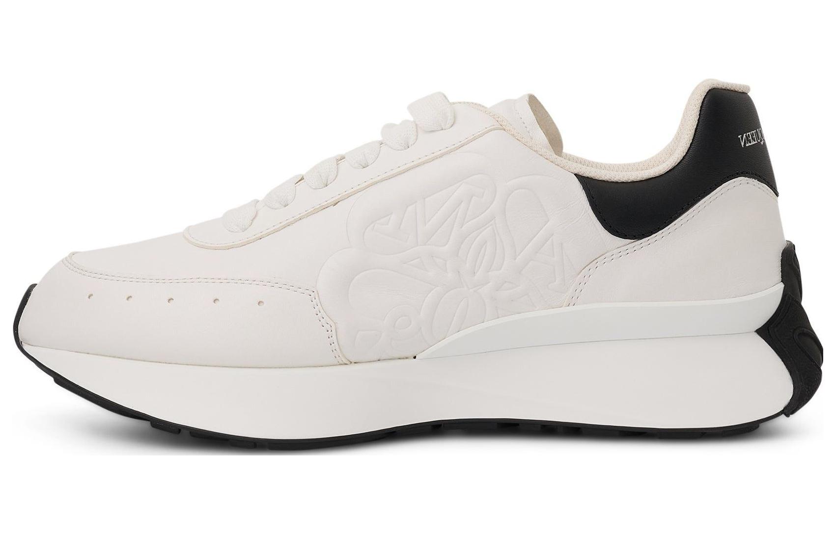 Мужские кроссовки Alexander McQueen Sprint Runner (белые)