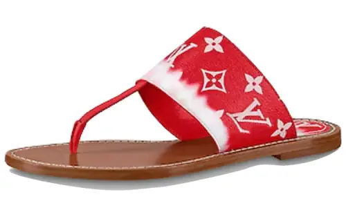 LOUIS VUITTON Palma Slides 'Red Monogram' Women's