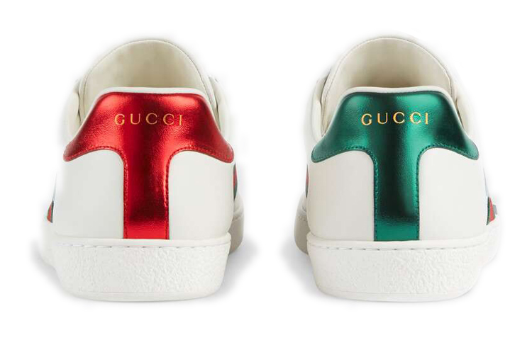 Мужские кеды Gucci Ace Band (белые) — фото 4
