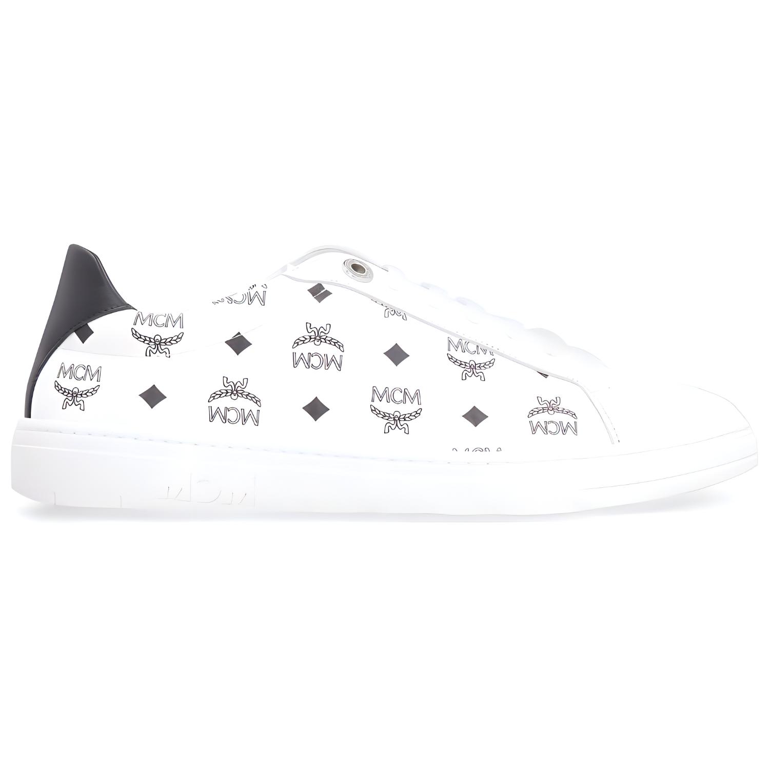 MCM Terrain Stylish Skateboarding Shoes Women's White Black