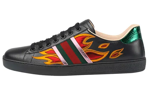 Gucci Ace 'Black Flames'
