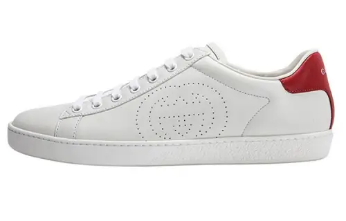 Gucci Wmns Ace 'Interlocking G - White Red' Women's