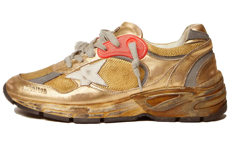 Golden Goose Running Sole Distressed-effect Sneakers