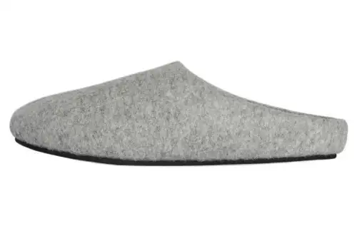 THE ROW Rubber Sole Closed Toe Slippers Women's Gray