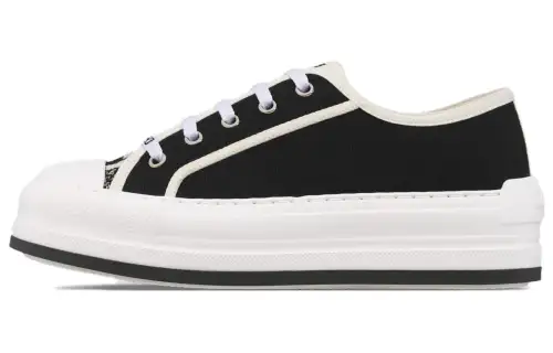 DIOR Walk'n'Dior Platform Shoes Low top Skateboard Shoes Women's Black