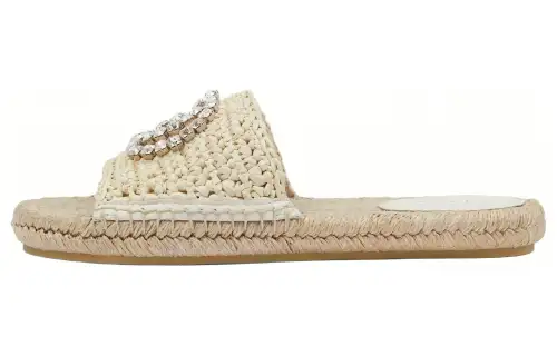 GUCCI Interlocking Slide Slippers Women's White