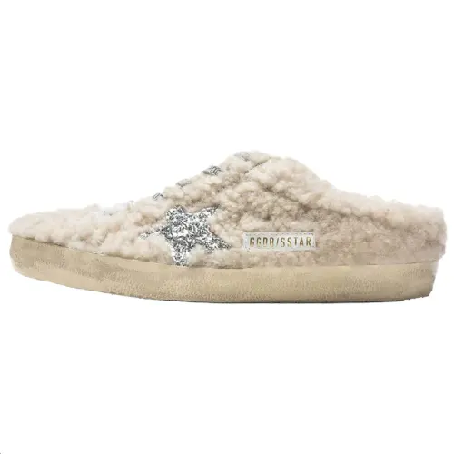Golden Goose Super-Star Sabot Shearling Sneakers
