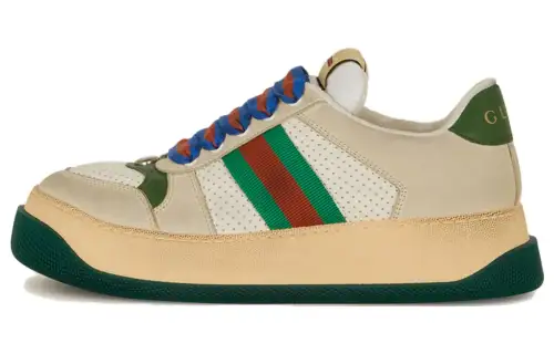Gucci Screener Sneaker 'Off White Green Red'