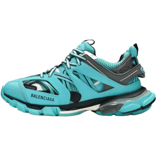 Balenciaga Track Mesh Low top Chunky Sneakers Men's Blue