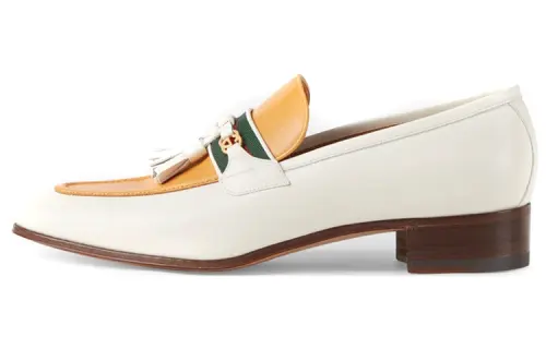 GUCCI Tassel Leather Loafers