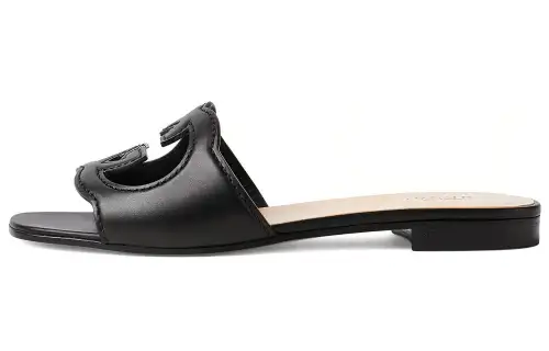 GUCCI GG Cut-out Flat Sandals