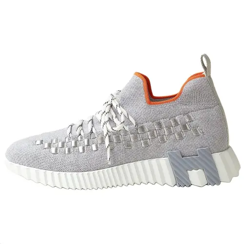 HERMES Fle Low top Casual Shoes Men's Gray