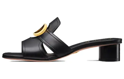 DIOR 30 Montaigne Quiet Slide Slippers Women's Black