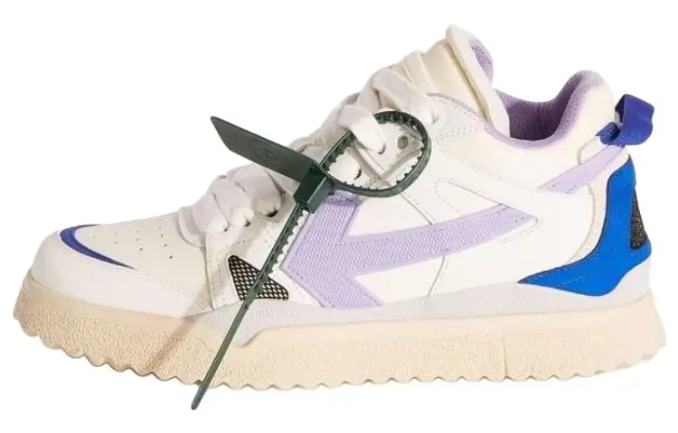 OFF WHITE Sponge Mid Top White Lilac Purple Blue Women's